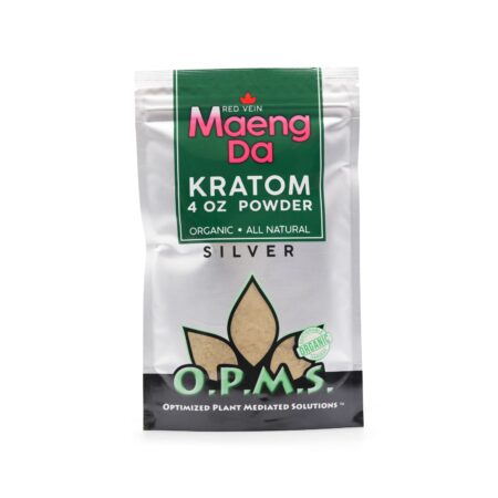 OPMS SIlver Powder Red Vein Maeng Da 4oz